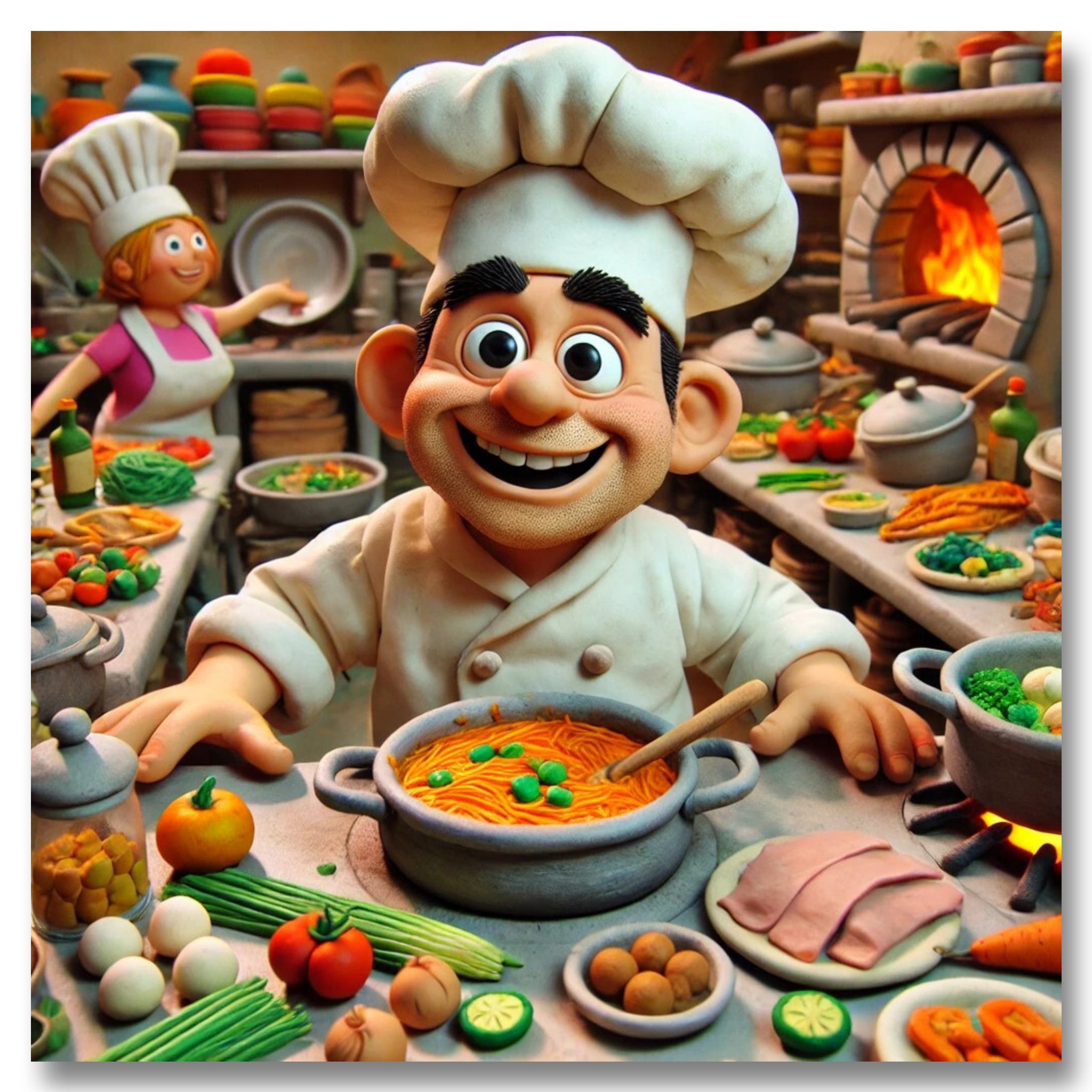 At the Chef's Table - Chef Wall Art – Fine Art Central Ltd