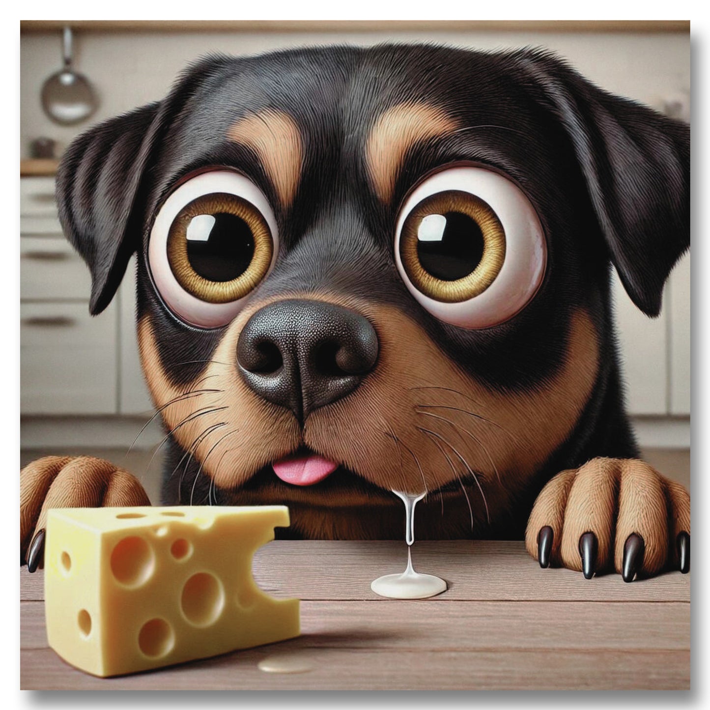 Rottweiler Pup Cheese Tax